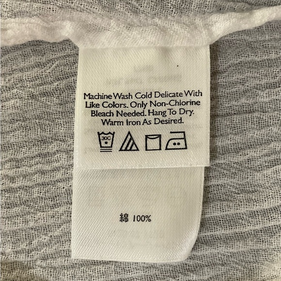 Eddie Bauer Women’s Size Large Mini Cover-up Cotton Crinkle Gauze Dress in EUC - Picture 8 of 10